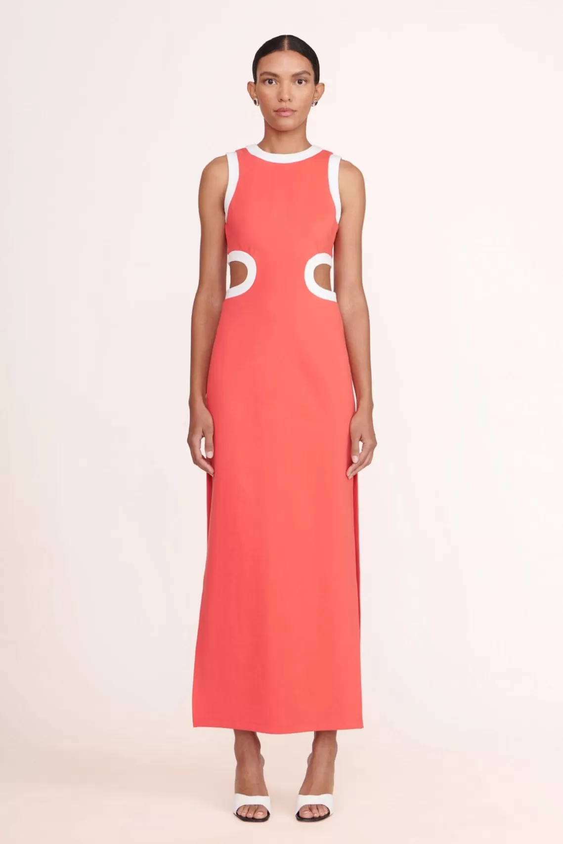 CLOTHING STAUD -DOLCE DRESS - HIBISCUS WHITE