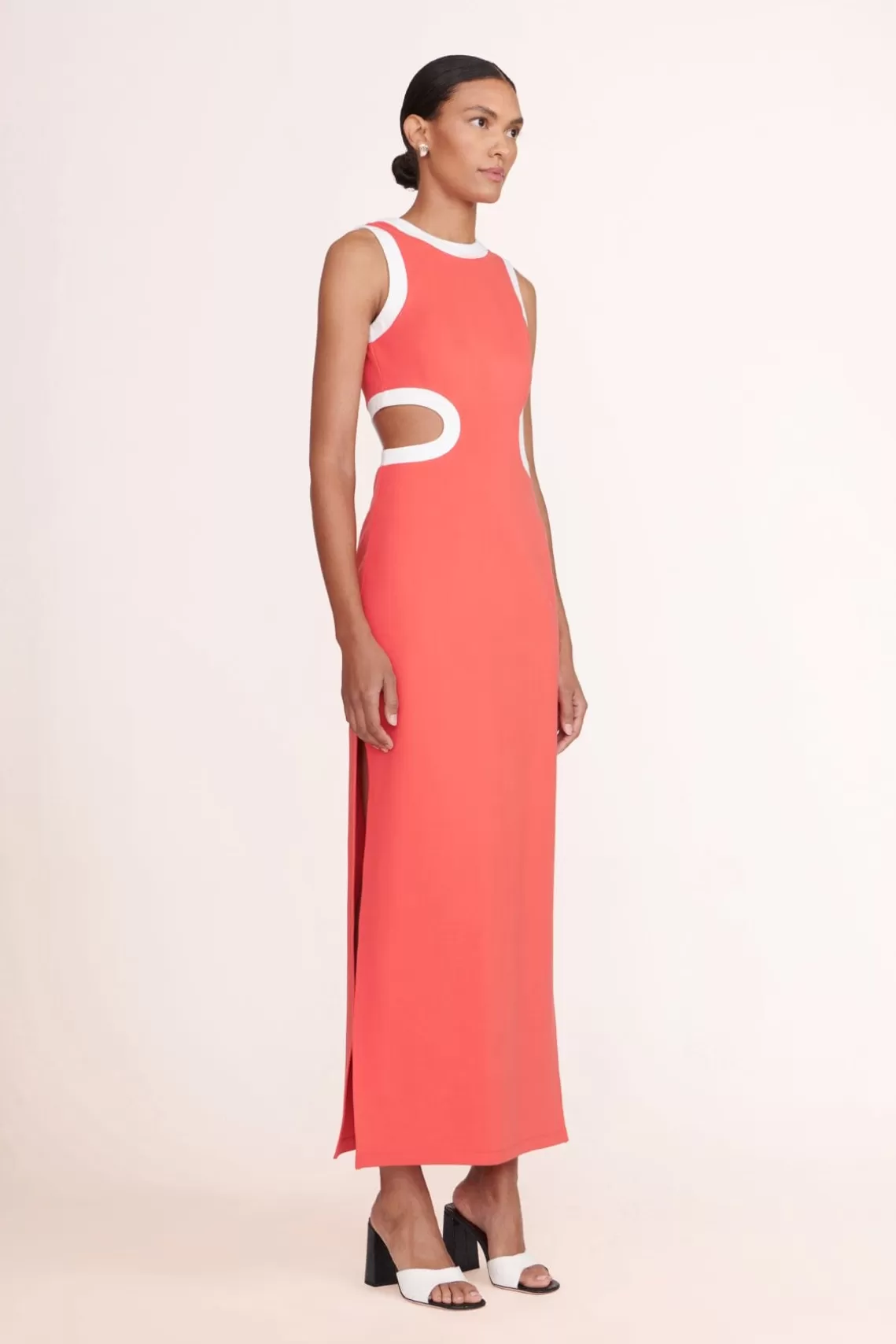 CLOTHING STAUD -DOLCE DRESS - HIBISCUS WHITE