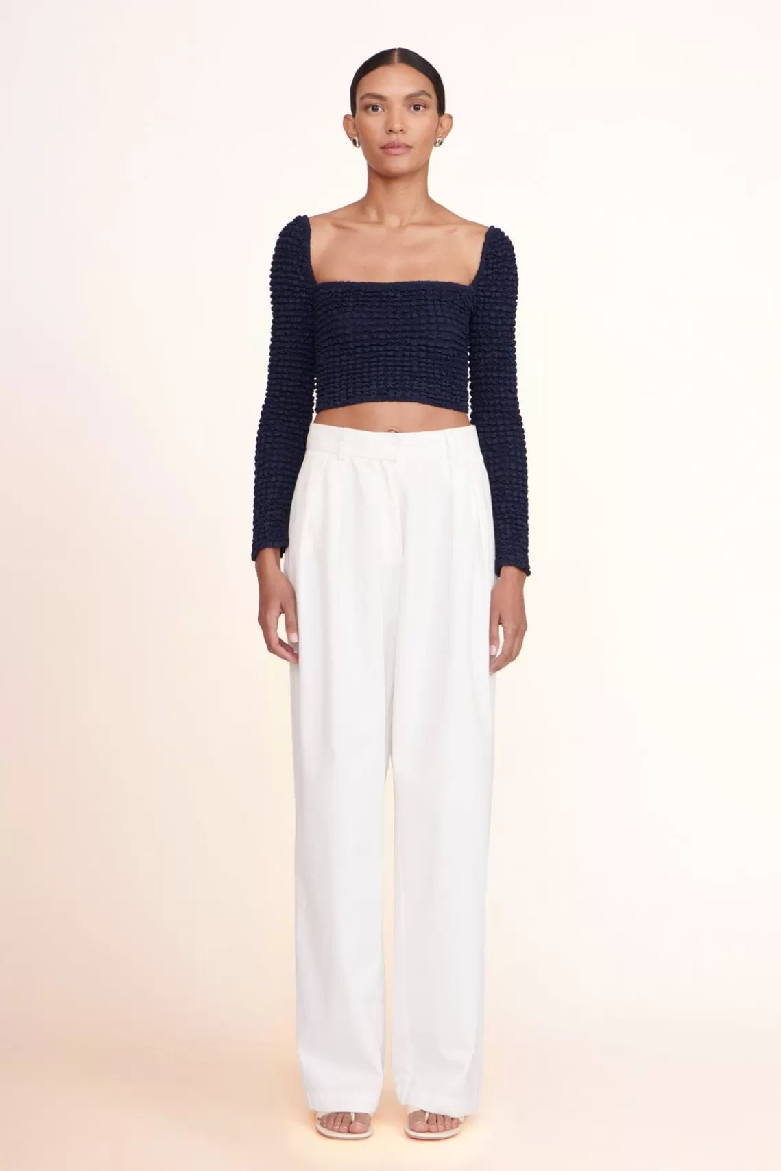CLOTHING STAUD -LUISA PANT - IVORY