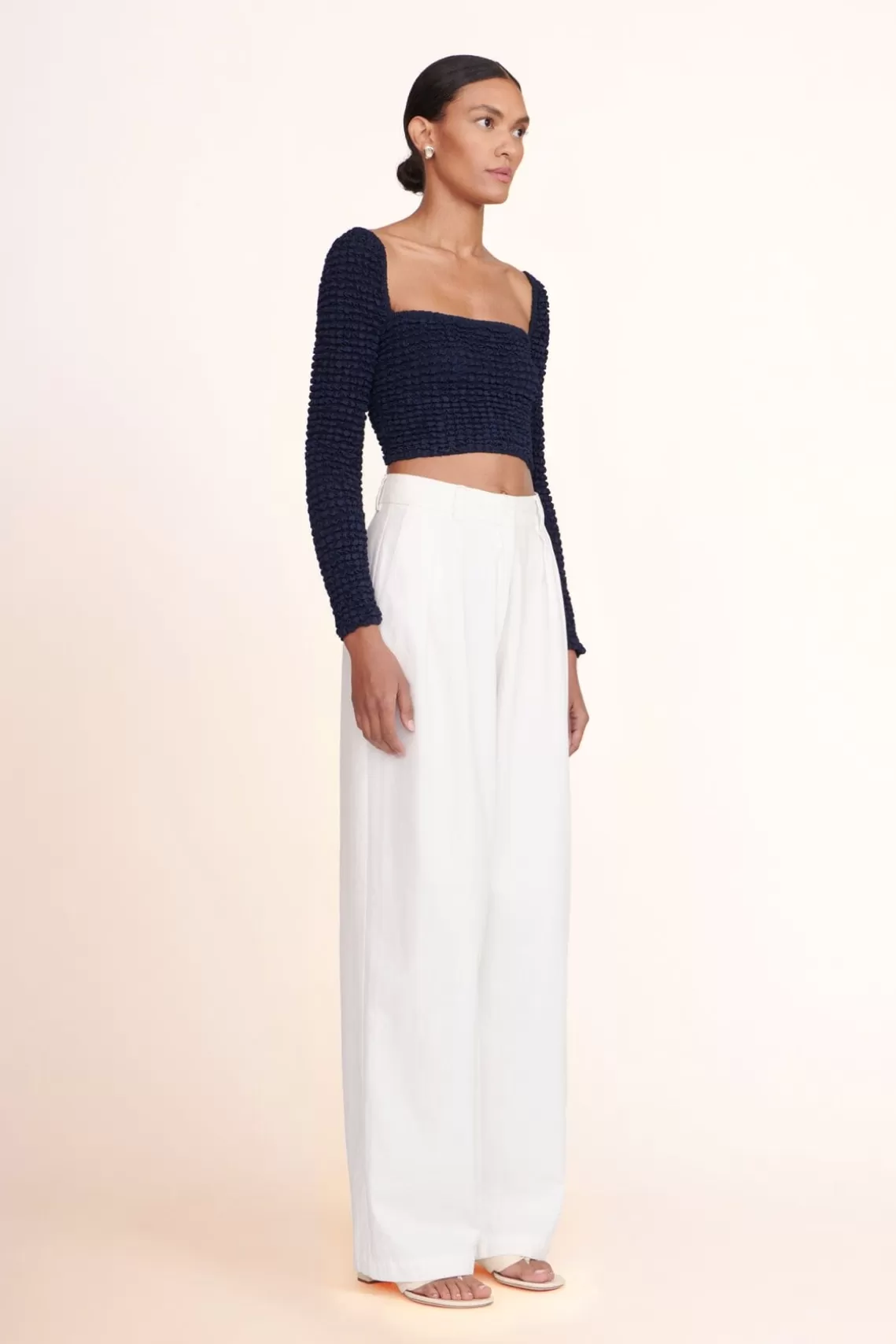 CLOTHING STAUD -LUISA PANT - IVORY