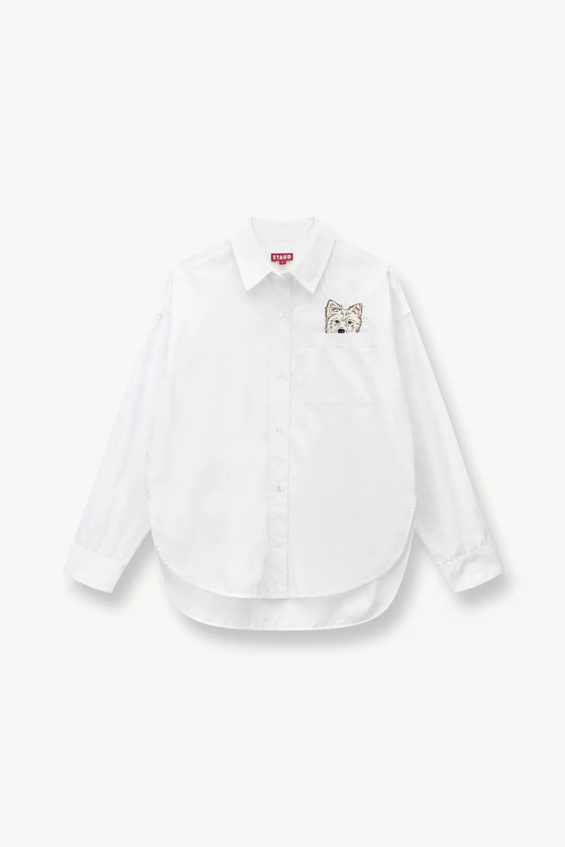 PET STAUD Pet Ready To Wear- CUSTOM CLASSIC OVERSIZED SHIRT WHITE
