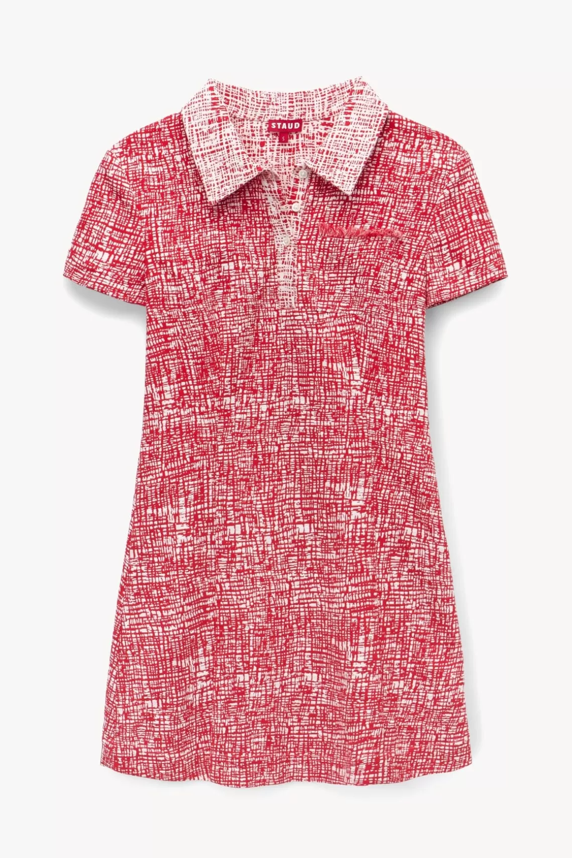 CLOTHING STAUD - FLYING DRESS PAPAYA CROSSHATCH