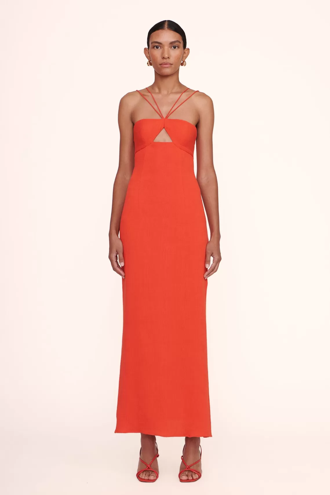 CLOTHING STAUD - GIANNA DRESS PAPAYA