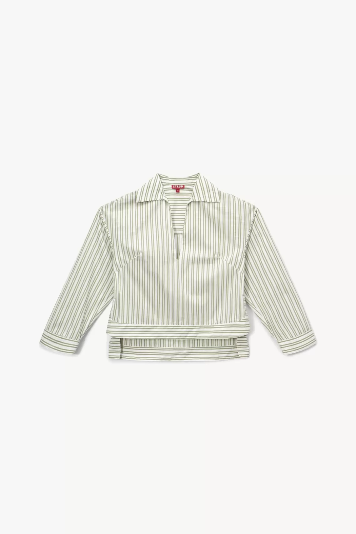 CLOTHING STAUD - MARLENE TOP MOSS STRIPE