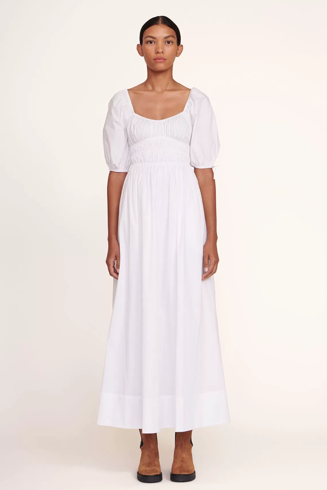 CLOTHING STAUD - MAXI FAYE DRESS WHITE