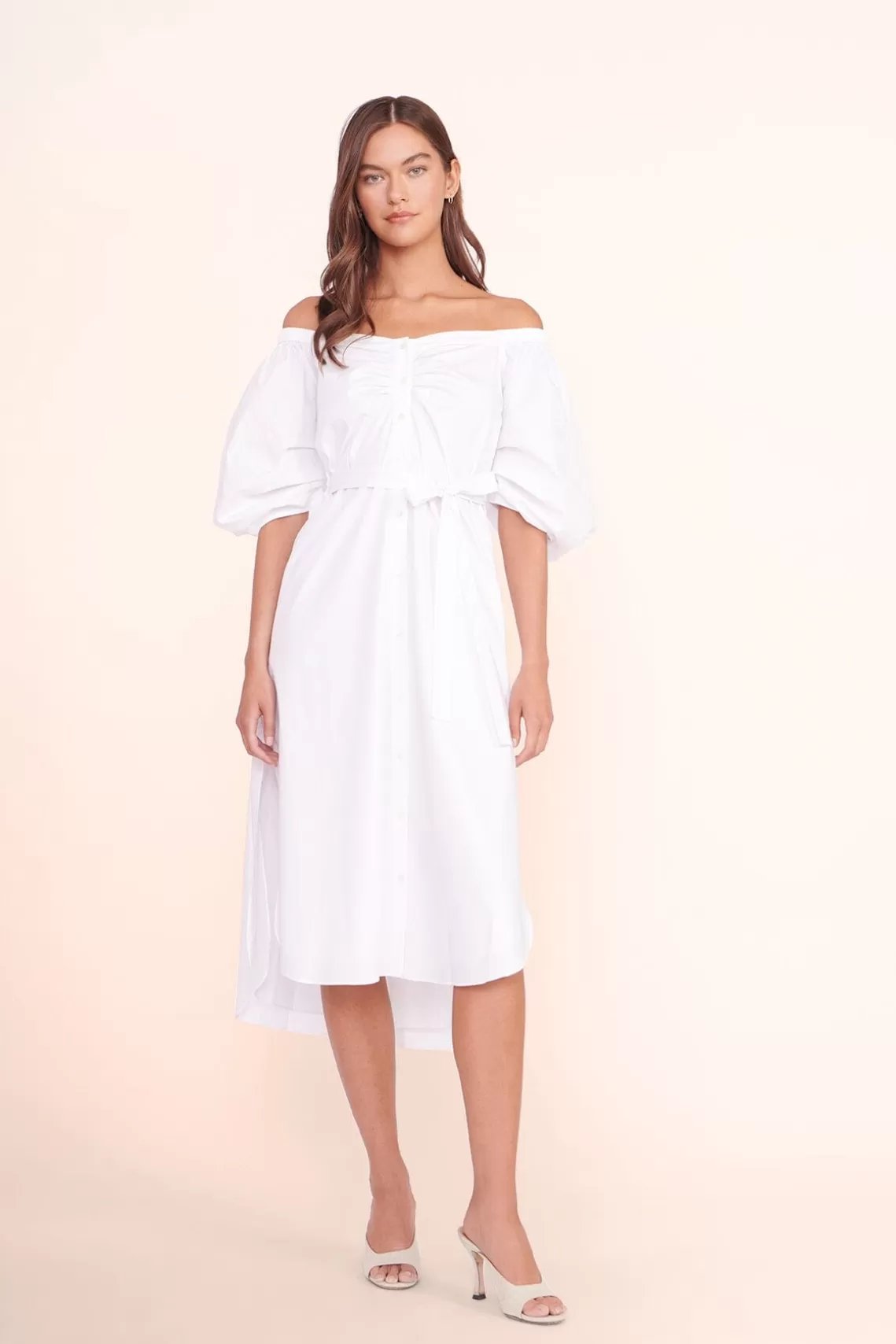 CLOTHING STAUD - REESE DRESS WHITE