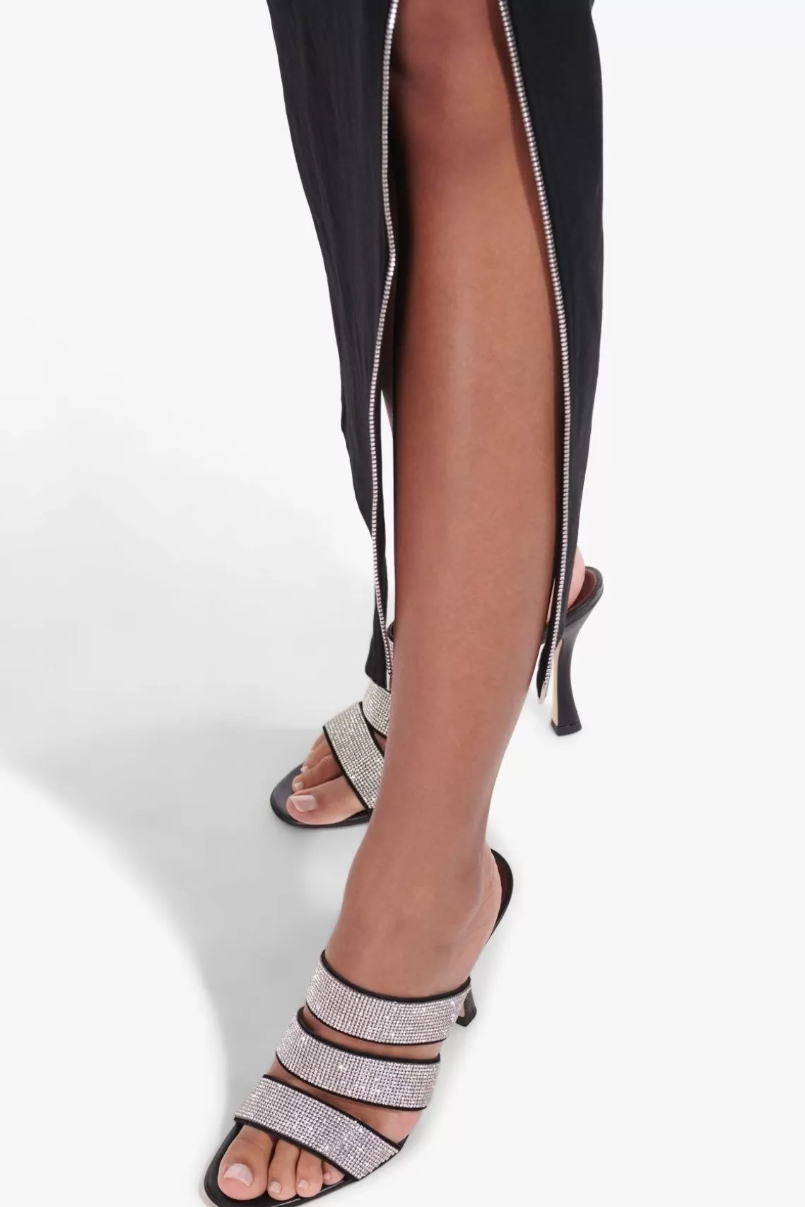 SHOES STAUD - SONNY RHINESTONE SANDAL BLACK BLACK RHINESTONE